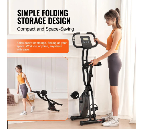 Велотренажер магнітний VEVOR Y-B206, чорний