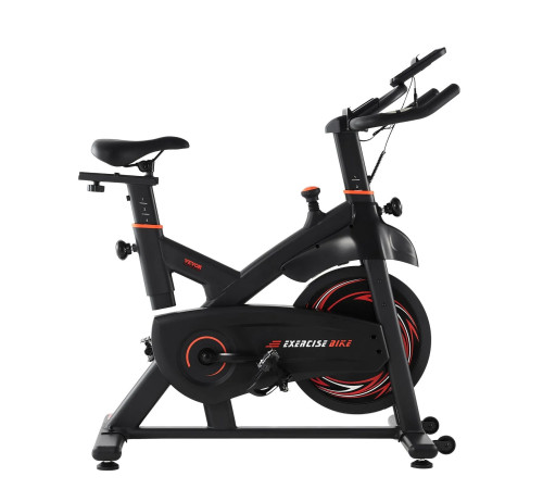 Велотренажер магнітний VEVOR С708, чорно-червоний