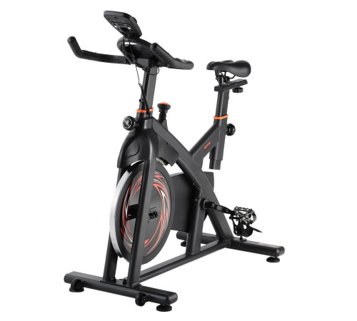 Велотренажер магнітний VEVOR С708, чорно-червоний