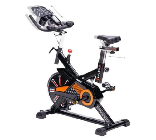 Велотренажер спінінговий механічний SW2102 – чорно-помаранчевий  