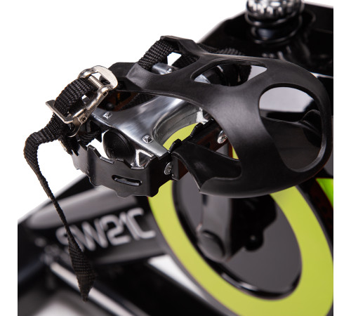 Велотренажер спінінговий механічний SW2102 – чорно-зелений 