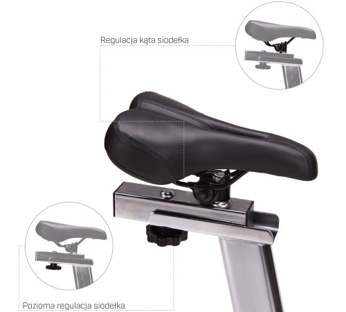 Велотренажер спінінговий механічний SW2102 – чорно-зелений 