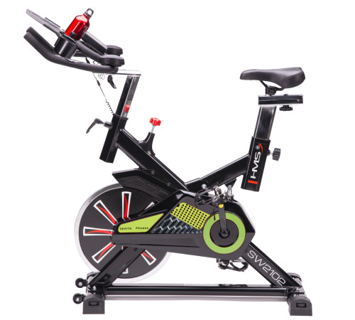 Велотренажер спінінговий механічний SW2102 – чорно-зелений 