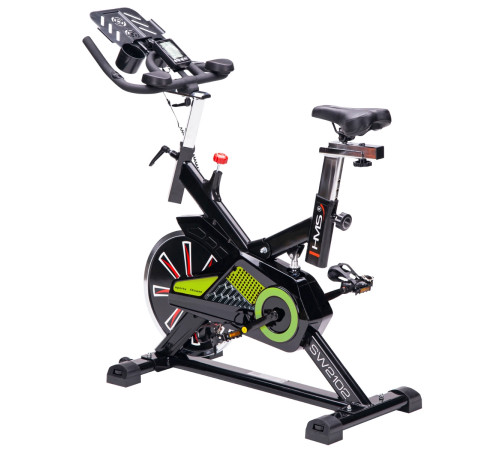 Велотренажер спінінговий механічний SW2102 – чорно-зелений 