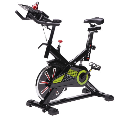 Велотренажер спінінговий механічний SW2102 – чорно-зелений 