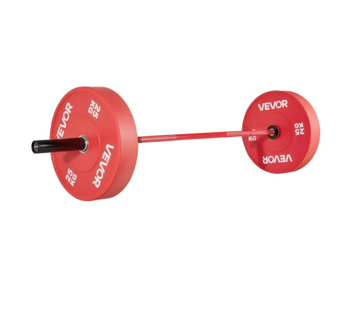 Гриф для штанги VEVOR 180 см, червоний