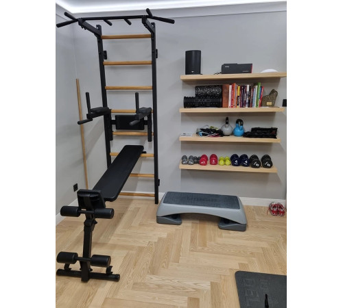 Лава BenchK Гімнастична драбина + металева штанга + бруси + чорна лава BenchK Лава BenchK Гімнастична драбина + металева штанга + бруси + чорна лава BenchK