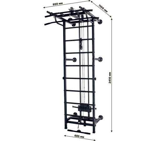 TOTALFIT Drabinka gimnastyczna KRAFT SYSTEM 3 w 1 TOTALFIT Drabinka gimnastyczna KRAFT SYSTEM 3 w 1