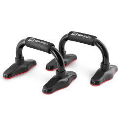 Ручки для віджимань HS-M020PU чорно-червоні