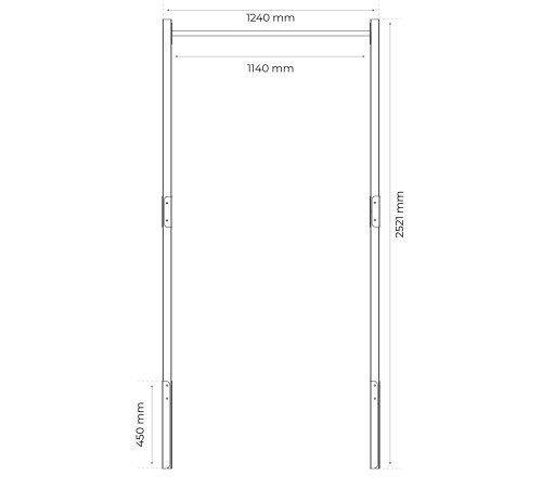 Турнік вуличний для підтягування K-Sport KSOZ001