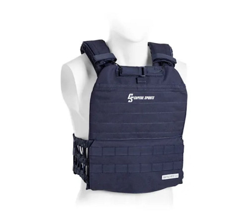 Жилет-обважнювач Capital Sports Battlevest 2.0 2 x 4 кг – синій Жилет-обважнювач Capital Sports Battlevest 2.0 2 x 4 кг – синій