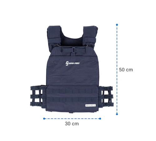 Жилет-обважнювач Capital Sports Battlevest 2.0 2 x 4 кг – синій Жилет-обважнювач Capital Sports Battlevest 2.0 2 x 4 кг – синій