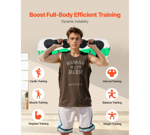 Тренувальна сумка VEVOR 31,75 кг, зелена