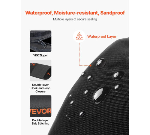 Тренувальна сумка VEVOR 2-11 кг, чорна