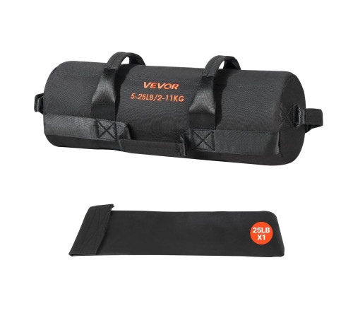 Тренувальна сумка VEVOR 2-11 кг, чорна