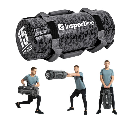Тренувальна сумка з піском Fitness Crossfit inSPORTline Fitbag Camu 15 kg Тренувальна сумка з піском Fitness Crossfit inSPORTline Fitbag Camu 15 kg