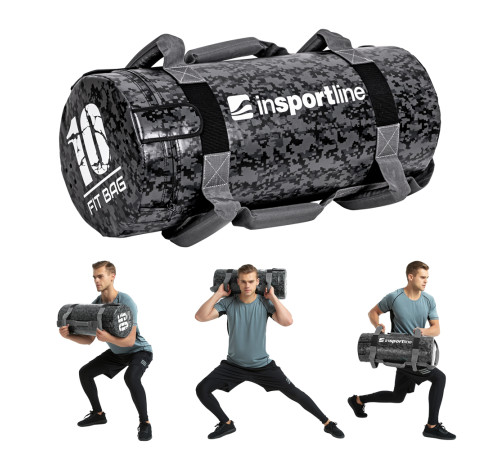 Сумка для тренувань inSPORTline з піском Fitness Crossfit Fitbag Camu 10 кг