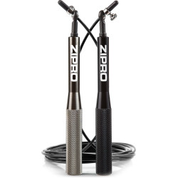 Скакалка з підшипниками Zipro 300 см, чорна