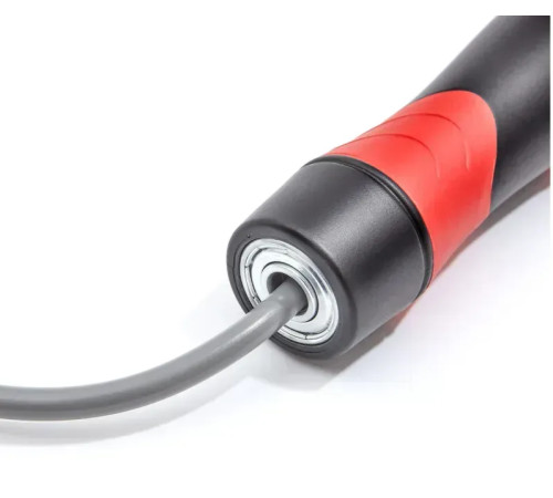 Скакалка Reebok Premium Skipping Rope 280 см, чорно-червона