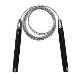 Скакалка EcoFit MDJR044 на підшипниках 300 см, чорна