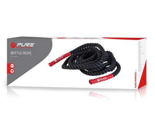 Мотузка тренувальна Pure2Improve BATTLE ROPE 9м Мотузка тренувальна Pure2Improve BATTLE ROPE 9м