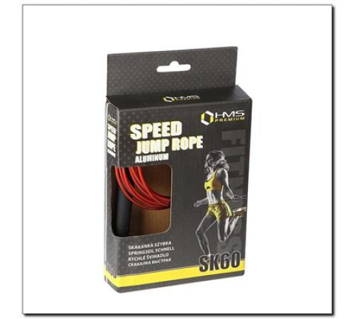 Скакалка SK60 HMS PREMIUM – червоно-чорна Скакалка SK60 HMS PREMIUM – червоно-чорна