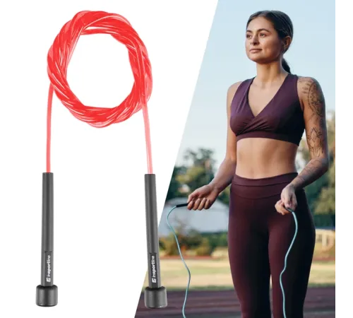 Фітнес-скакалка inSPORTline JumpSpeed - червона Фітнес-скакалка inSPORTline JumpSpeed - червона