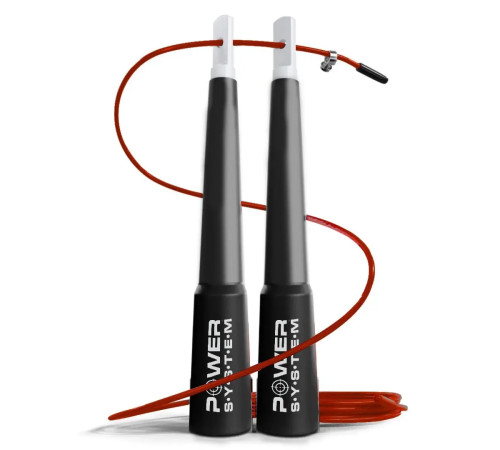 Скакалка швидкісна Power System PS-4033 2,8 м, червона