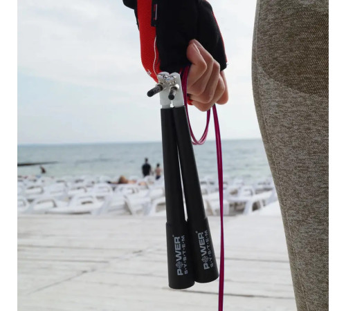 Скакалка швидкісна Power System PS-4033 2,8 м, червона