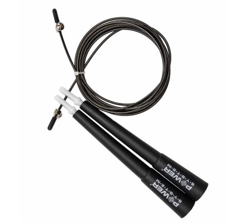 Скакалка швидкісна Power System PS-4033 2,8 м, чорна