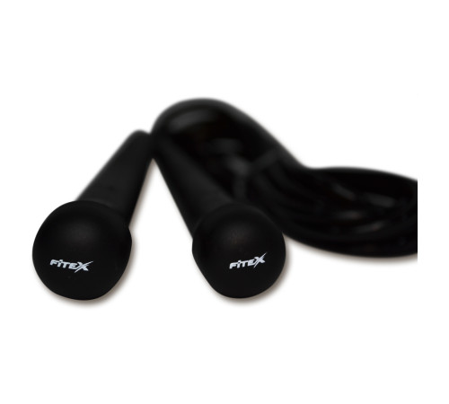 Скакалка Fitex MDJR024-B, чорна Скакалка Fitex MDJR024-B, чорна