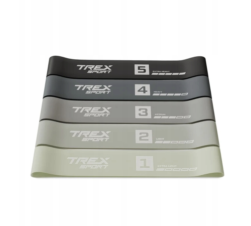 Набір резинок для фітнесу Trex Sport TX-065RBG 1-18кг Набір резинок для фітнесу Trex Sport TX-065RBG 1-18кг