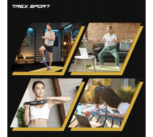 Набір резинок для фітнесу Trex Sport TX-065RBC 1-18кг Набір резинок для фітнесу Trex Sport TX-065RBC 1-18кг