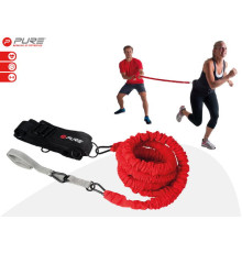 Стрічка-еспандер для вправ Pure2Improve RESISTANT CORD чорно-червона