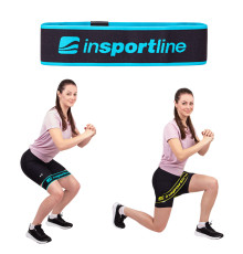 Стрічка-еспандер для вправ inSPORTline Hiplop M чорно-синя
