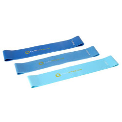 Набір стрічок для вправ GU04 MIX SET PRO II – 3 шт./блакитний, синій, темно-синій  