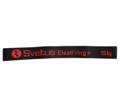Резинка для фитнеса тканевая Sveltus Elasti'ring в коробке + QR код Черная 15 кг (SLTS-0027) Резинка для фитнеса тканевая Sveltus Elasti'ring в коробке + QR код Черная 15 кг (SLTS-0027)