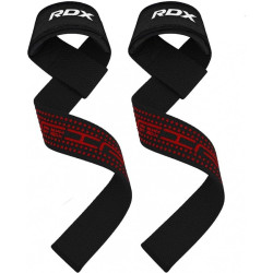 Лямки для тяги RDX Gel Pro, чорно-червоні