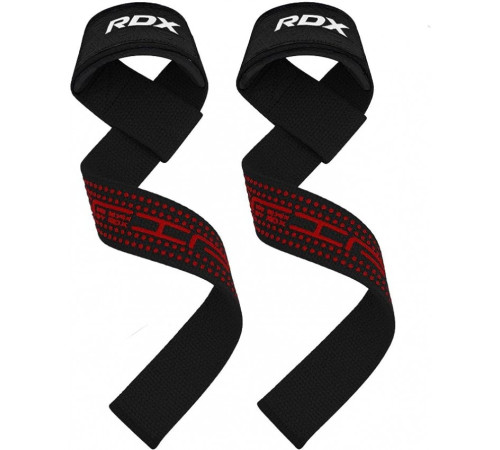 Лямки для тяги RDX Gel Pro, чорно-червоні