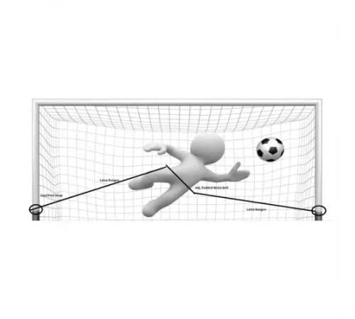 Еспандер для голкіперів Meta Football Goalkeeper Harness чорний Уні OFSM