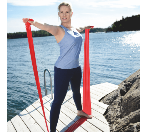 Стрічка для вправ SISSEL Fitband 14,5 см х 46 м, червона