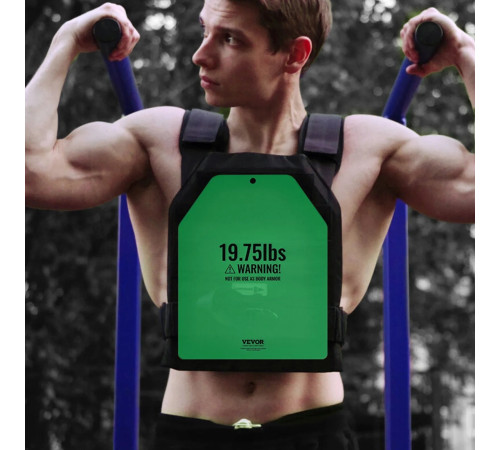 Плити для вагового жилета VEVOR 8,9 кг, зелені