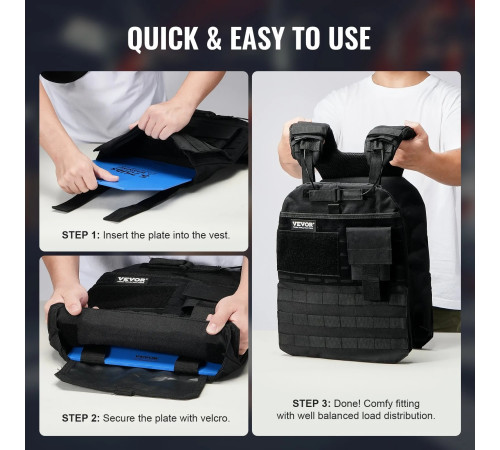 Плити для вагового жилета VEVOR JSPB-5.75 сині