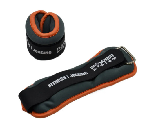 Обважнювачі для ніг та рук Power System PS-4072 2 х 1,5 кг, сірі