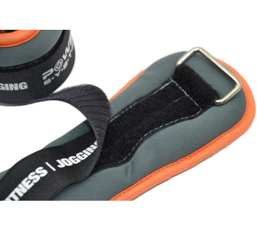 Обважнювачі для ніг та рук Power System PS-4072 2 х 1,5 кг, сірі