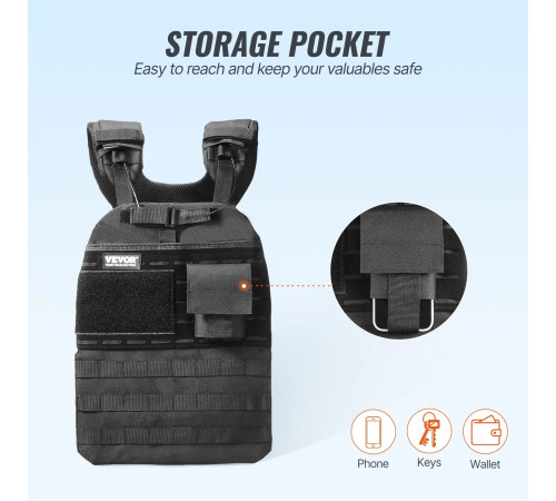 Обтяжувальний жилет VEVOR 18,14 кг