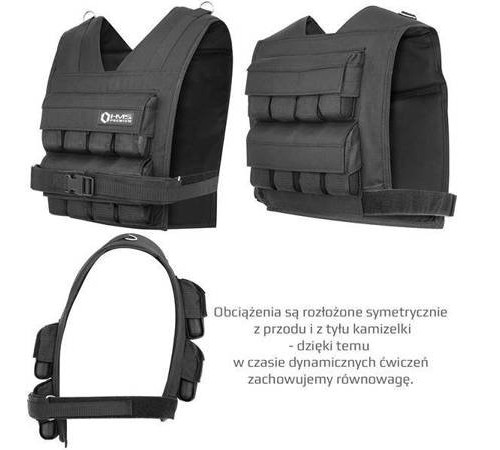 Ваговий жилет KTO16 16 KG HMS PREMIUM - 16 кг/чорний Ваговий жилет KTO16 16 KG HMS PREMIUM - 16 кг/чорний