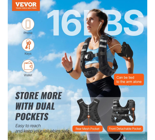 Обтяжувальний жилет VEVOR 7,32 кг