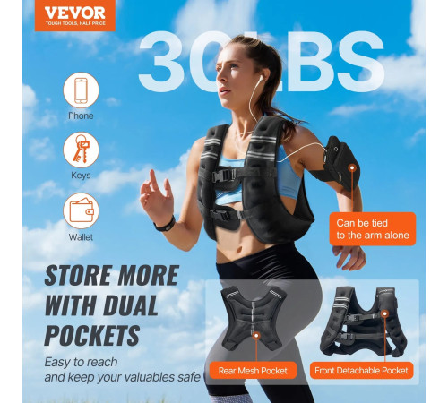 Обтяжувальний жилет VEVOR 13,8 кг