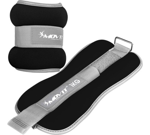 Обтяжувачі Movit Neoprene, світловідбиваючі манжети - 2 х 1 кг Обтяжувачі Movit Neoprene, світловідбиваючі манжети - 2 х 1 кг
